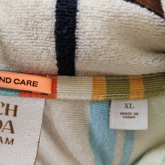 Scotch & Soda Towelling Striped Hoodie - Picture 5 of 5